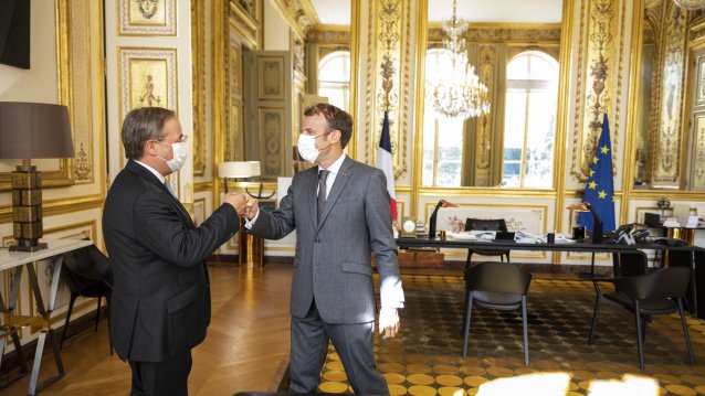 Der Kulturbevollmächtigte Armin Laschet trifft Emmanuel Macron
