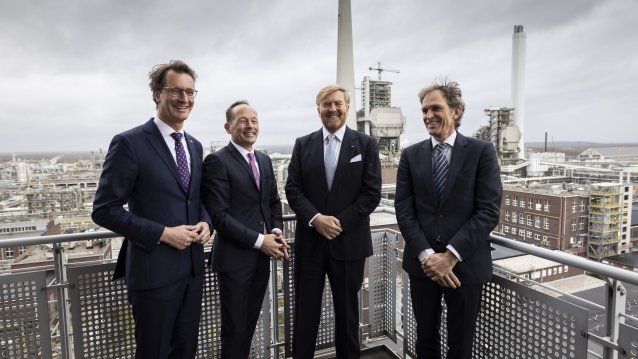 König Willem-Alexander und Ministerpräsident Hendrik Wüst besuchen gemeinsam den Chemiepark Marl 