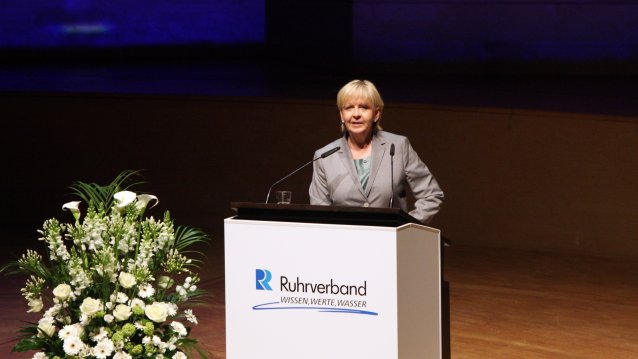 Ministerpräsidentin Hannelore Kraft beim Festakt zum 100. Geburtstag des Ruhrverbands