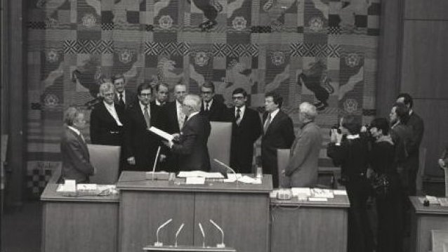 Historische Bilder aus den Kabinetten seit 1946