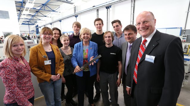 Besuch in der Ausbildungswerkstatt von Siemens Energy in Mülheim an der Ruhr, 18.04.2013