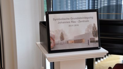 Symbolische Grundsteinlegung für das JohannesRau-Zentrum der Bergischen Universität Wuppertal