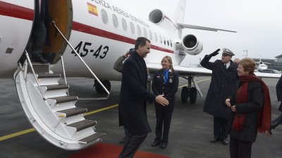 König Felipe VI. von Spanien hat Ministerpräsidentin Hannelore Kraft in Gütersloh besucht.