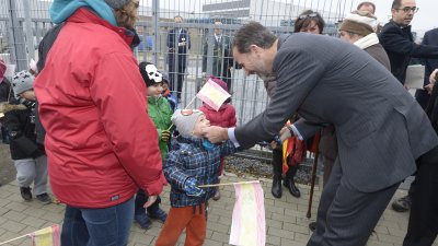 König Felipe VI. von Spanien hat Ministerpräsidentin Hannelore Kraft in Gütersloh besucht.