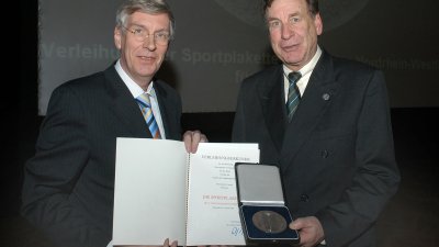 Innenminister verleiht Sportplaketten, Detlev J. Irmler aus Mettmann