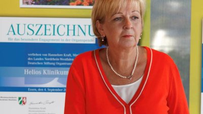 Ministerpräsidentin Kraft wirbt für Organspende, 04.09.2014