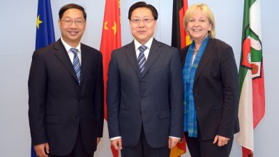 Besuch des Parteisekretärs der chinesischen NRW-Partnerprovinz Sichuan, Wang Dongming