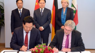 Besuch des Parteisekretärs der chinesischen NRW-Partnerprovinz Sichuan, Wang Dongming