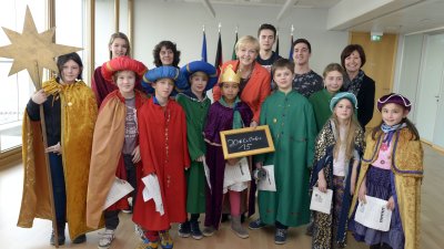 Sternsinger in der Staatskanzlei