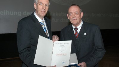 Innenminister verleiht Sportplaketten, Hasso-Rüdiger Tretow aus Münster