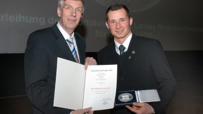 Innenminister verleiht Sportplaketten, Tomasz Wylenzek aus Essen