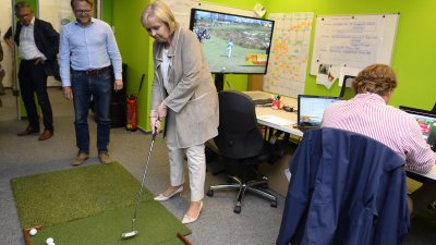 Ministerpräsidentin Hannelore Kraft besucht Startup-Inkubator STARTPLATZ 
