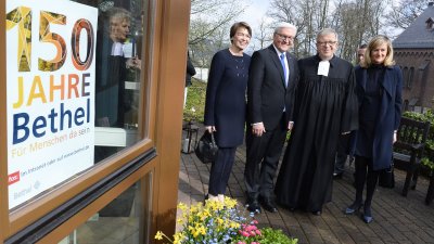 Besuch von Bundespräsident Dr. Frank-Walter Steinmeier beim Jubiläums-Gottesdienst der von Bodelschwingschen Stiftungen Bethel
