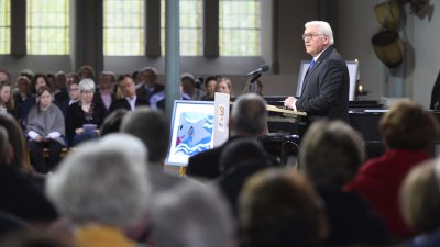 Besuch von Bundespräsident Dr. Frank-Walter Steinmeier beim Jubiläums-Gottesdienst der von Bodelschwingschen Stiftungen Bethel