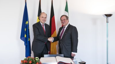 Ministerpräsident Laschet empfängt den Botschafter des Königreichs Belgien