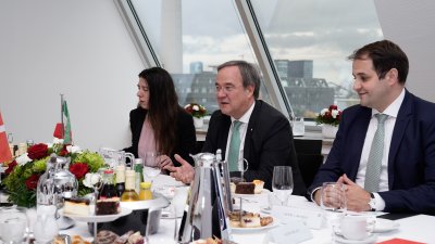 Ministerpräsident Laschet empfängt Fra‘ Giacomo Dalla Torre del Tempio di Sanguinetto, Staatsoberhaupt des Souveränen Malteserordens