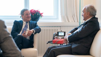 Ministerpräsident Armin Laschet empfängt den Botschafter von Argentinien in Deutschland, Pedro Raúl Villagra Delgado, zu seinem Antrittsbesuch