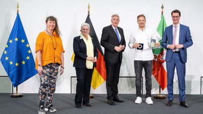 Ministerpräsident Hendrik Wüst ehrt die nordrhein-westfälischen Medaillengewinnerinnen und -gewinner und Teilnehmerinnen und Teilnehmer bei den Olympischen Winterspielen 2022