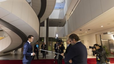 Ministerpräsident Hendrik Wüst trifft die Präsidentin des Europäischen Parlaments Roberta Metsola