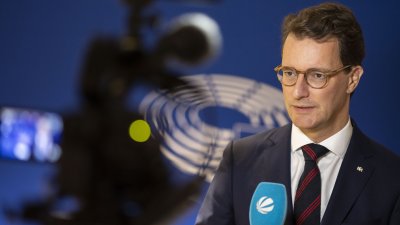 Ministerpräsident Hendrik Wüst trifft die Präsidentin des Europäischen Parlaments Roberta Metsola