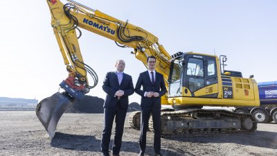 Ministerpräsident Hendrik Wüst besucht das Duisburg Gateway Terminal 