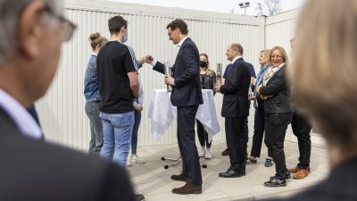 Ministerpräsident Hendrik Wüst besucht gemeinsam mit Bundeskanzler Olaf Scholz und Bundesinnenministerin Nancy Faeser Bad Münstereifel