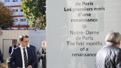 Ministerpräsident Hendrik Wüst besucht die Kathedrale Notre-Dame in Paris