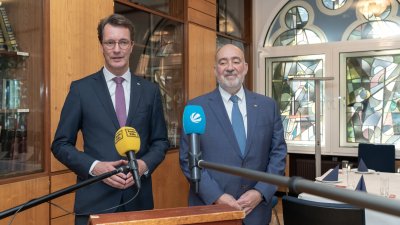 Ministerpräsident Hendrik Wüst trifft den Botschafter des Staates Israel Ron Prosor