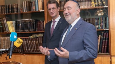 Ministerpräsident Hendrik Wüst trifft den Botschafter des Staates Israel Ron Prosor