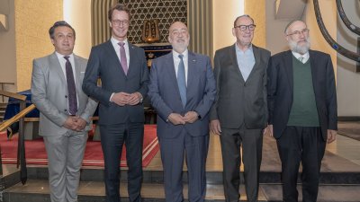 Ministerpräsident Hendrik Wüst trifft den Botschafter des Staates Israel Ron Prosor