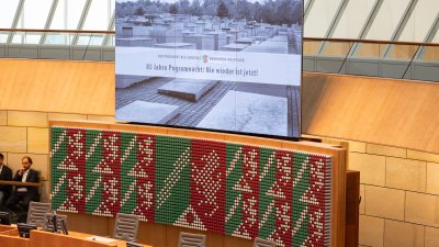 Gemeinsamen Gedenkstunde im Landtag zur Pogromnacht vor 85 Jahren