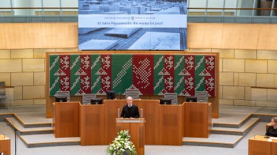 Gemeinsamen Gedenkstunde im Landtag zur Pogromnacht vor 85 Jahren