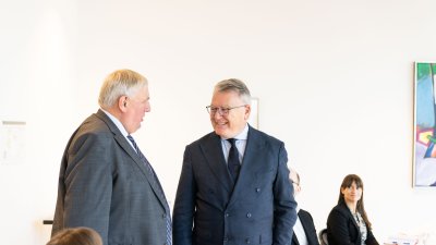 Einigkeit bei Ministerpräsident Wüst und EU-Kommissar Schmit: Unternehmen brauchen mehr denn je Planungssicherheit