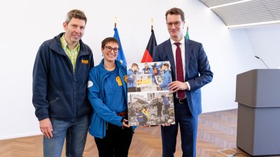 Ministerpräsident Wüst dankt nordrhein-westfälischen Helfern für Erdbebeneinsatz in der Türkei und Syrien