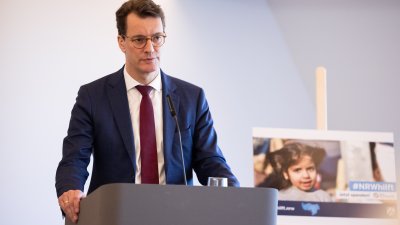 Ministerpräsident Wüst dankt nordrhein-westfälischen Helfern für Erdbebeneinsatz in der Türkei und Syrien