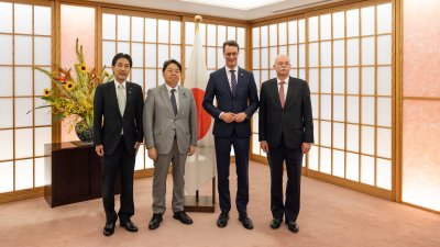Ministerpräsident Hendrik Wüst trifft japanischen Außenminister Yoshimasa Hayashi