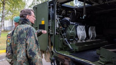 Besuch des deutschen Bundeswehr-Kontingents in Rukla