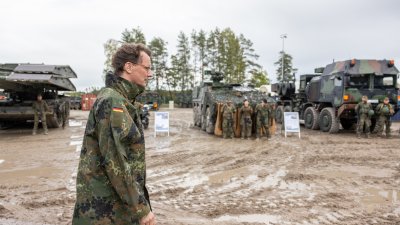 Besuch des deutschen Bundeswehr-Kontingents in Rukla