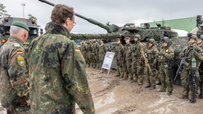 Besuch des deutschen Bundeswehr-Kontingents in Rukla