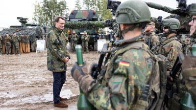 Besuch des deutschen Bundeswehr-Kontingents in Rukla