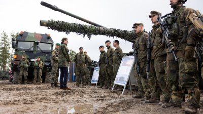 Besuch des deutschen Bundeswehr-Kontingents in Rukla