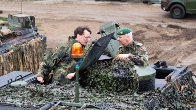 Besuch des deutschen Bundeswehr-Kontingents in Rukla