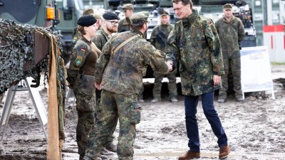 Besuch des deutschen Bundeswehr-Kontingents in Rukla