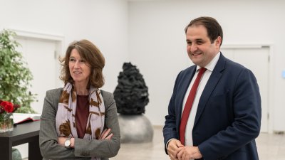 Antrittsbesuch der niederländischen Botschafterin: Ministerpräsident Wüst empfängt Hester Somsen in der Staatskanzlei