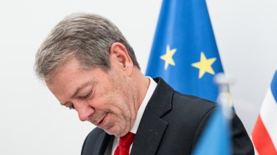 Ministerpräsident Wüst empfängt Gouverneur von Nebraska Jim Pillen 