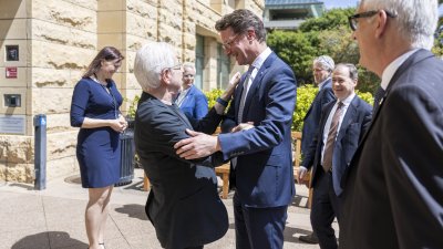 Ministerpräsident Wüst besucht die Stanford University im Süden von San Francisco