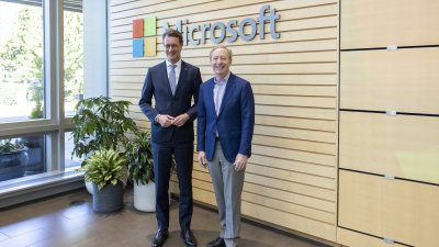 Ministerpräsident Wüst besucht Microsoft-Zentrale in Seattle
