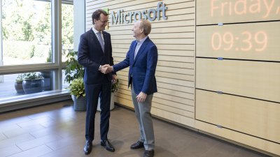 Ministerpräsident Wüst besucht Microsoft-Zentrale in Seattle