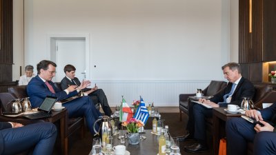 Ministerpräsident Hendrik Wüst empfängt den Botschafter Griechenlands