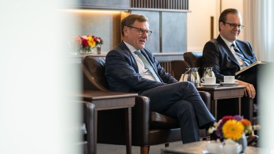 Ministerpräsident Hendrik Wüst empfängt Außenminister Dr. Johann Wadephul